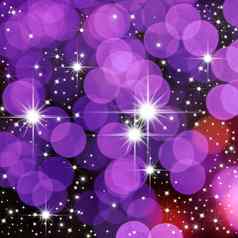 明亮的明星紫色的轮光网络背景
