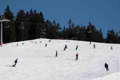 滑雪滑雪滑雪坡