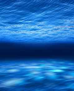 深蓝色的海水下