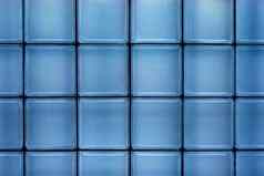 蓝色的玻璃瓷砖墙