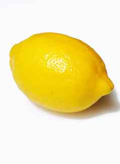 单黄色的柠檬