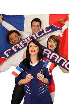 狂热的法国体育运动球迷