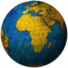 非洲领土全球地图
