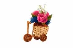 装饰自行车花瓶花