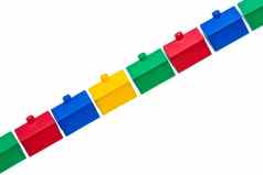 行色彩斑斓的模型房子