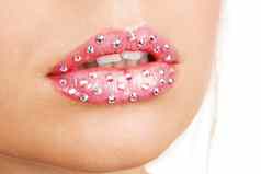 cloesup照片美丽的女嘴唇