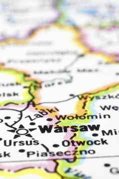 关闭华沙地图波兰