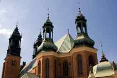 古老的教堂波兹南波兰欧洲