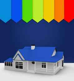 蓝色的房子站能源评级
