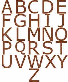 木字母