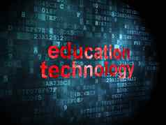 教育概念教育技术数字背景