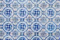 传统的葡萄牙语上釉瓷砖