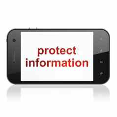 安全概念保护信息智能手机