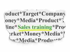 市场营销概念销售培训纸背景