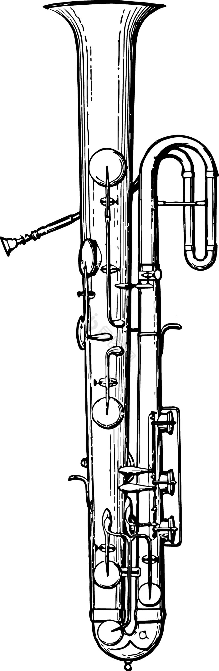 金管乐器古董插图