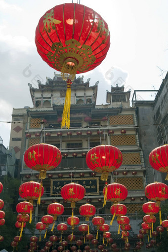 中国人纸灯笼中国人一年yaowaraj中国小镇