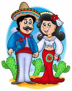 墨西哥婚礼夫妇