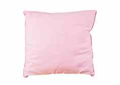 粉红色的枕头白色背景