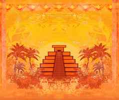玛雅金字塔奇琴伊察墨西哥难看的东西摘要背景