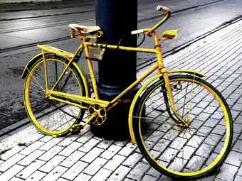黄色的自行车