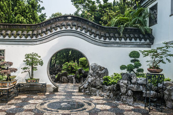 盆景花园九龙围墙城市公园在香港香港