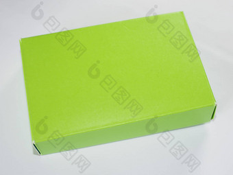 绿色黄色的纸盒子