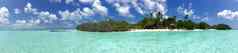 美丽的全景视图拉斯胡岛马尔代夫