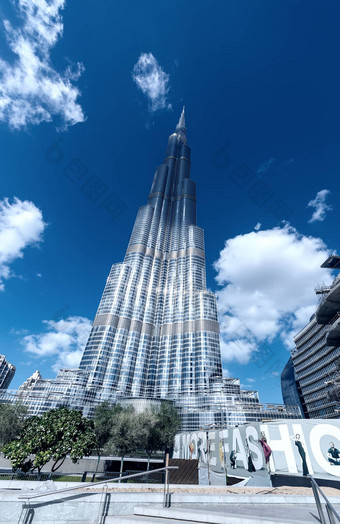 迪拜阿联酋11月迪拜塔哈利法塔最高建筑物