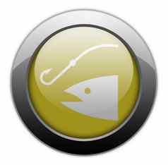 图标按钮pictogram钓鱼钓鱼