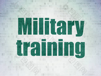 学习概念军事培训数字纸背景