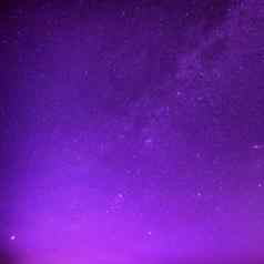 美丽的紫色的晚上天空星星