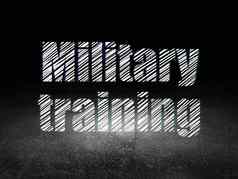 教育概念军事培训难看的东西黑暗房间