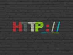 网络设计概念HTTP墙背景