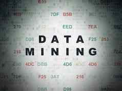 信息概念数据矿业数字数据纸背景