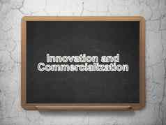 科学概念创新商业化黑板背景