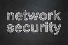 保护概念网络安全黑板背景