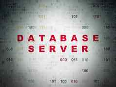 数据库概念数据库服务器数字数据纸背景