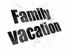 旅游概念家庭假期数字背景