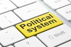政治概念政治系统电脑键盘背景