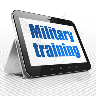 研究概念平板电脑电脑军事培训显示