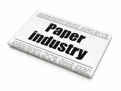 行业概念报纸标题纸行业