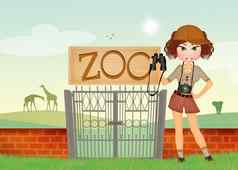 女孩动物园
