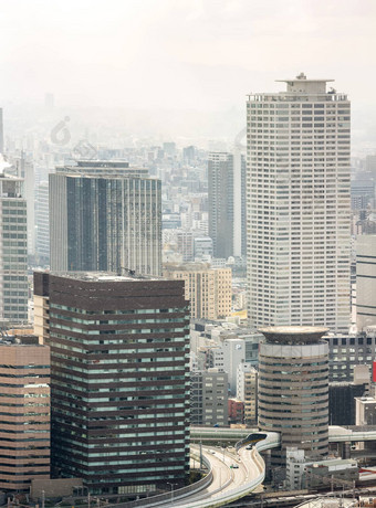 大阪城市景观日本