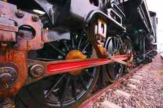 铁轮子流引擎机车火车铁路跟踪