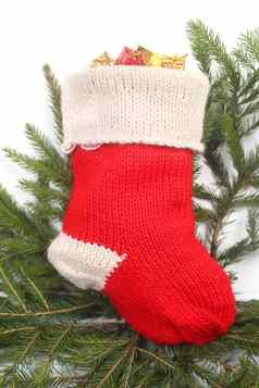 红色的圣诞节袜子