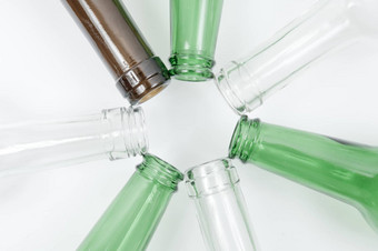 玻璃瓶混合颜色包括<strong>绿色</strong>清晰的白色眉毛