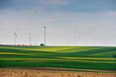 绿色环境生态权力风涡轮机生成电气