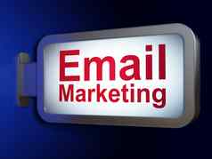 市场营销概念电子邮件市场营销广告牌背景