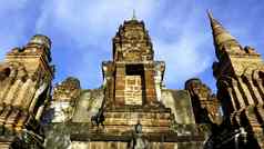 历史公园什么Mahathat寺庙集团宝塔中心