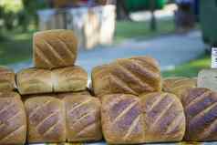 传统的面包波兰的食物市场克拉科夫波兰